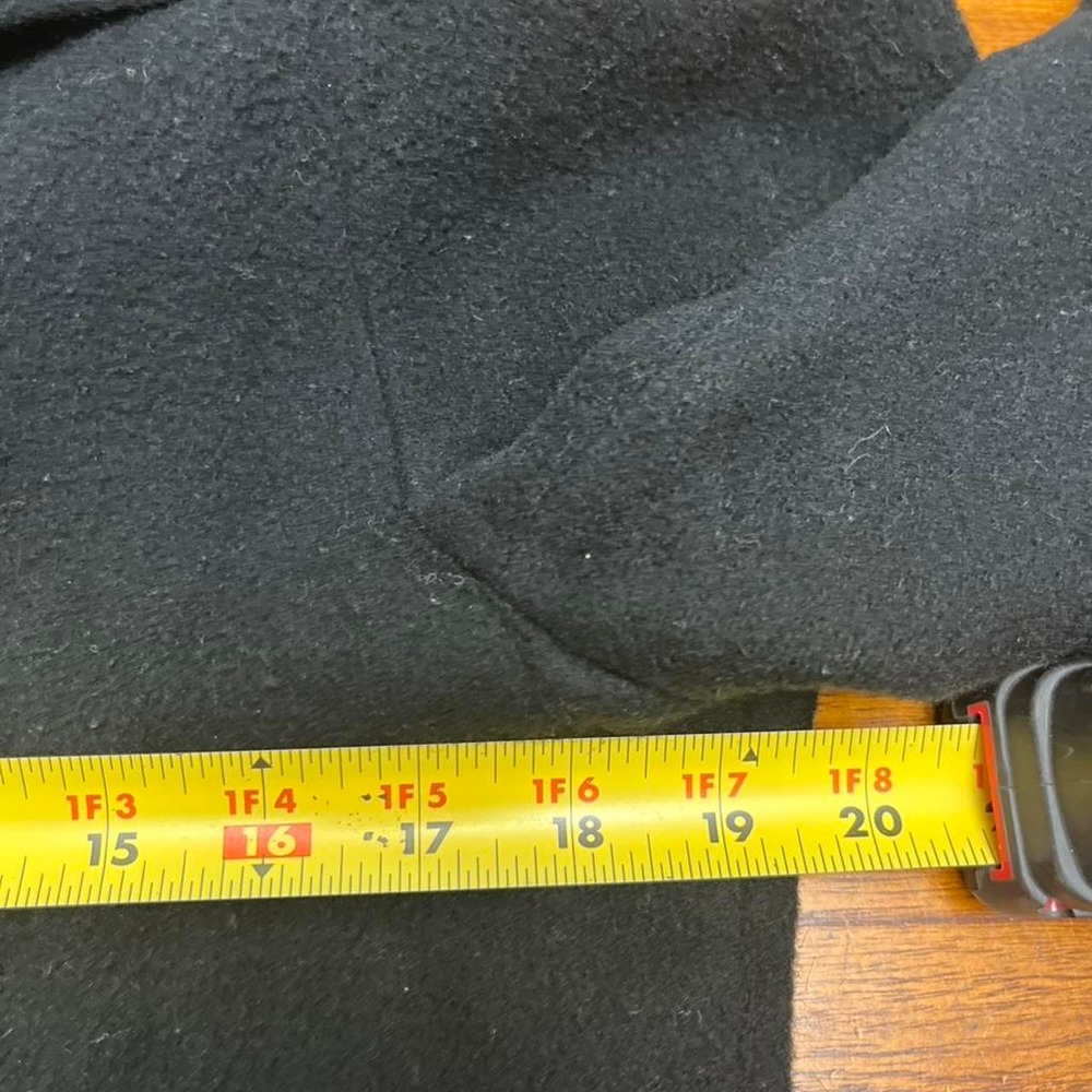 Mario De Pinto Black Wool Blend Full Zip Jacket Made in USA Stand Collar - Picture 5 of 6